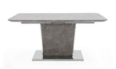 Beppe Dining Table Ext  Light Grey Concrete Effect 160/200