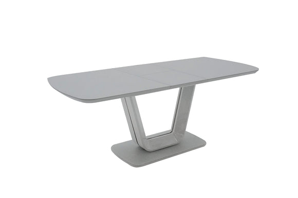 Lazzaro Dining Table Ext  Light Grey Matt 12001600