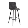 Charcoal Melba Bar Stool - Contemporary and Comfortable Seating for Kitchen Island