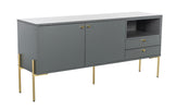 Madrid Sideboard 1500  Grey and Gold
