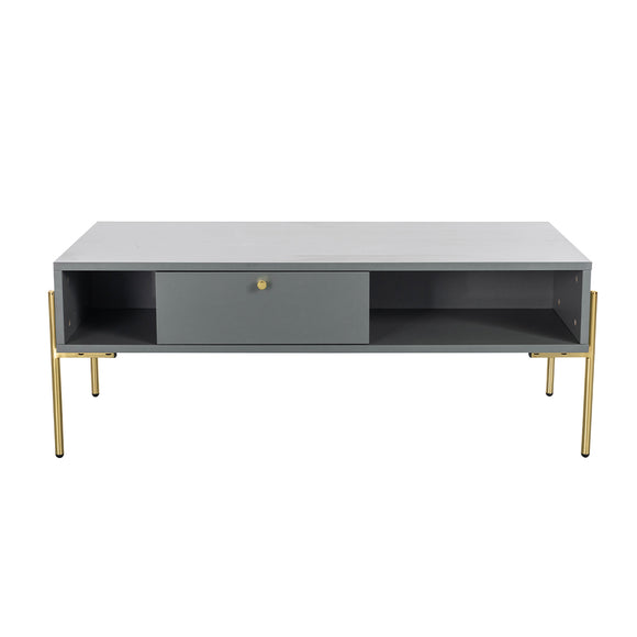 Madrid Coffee Table 1200  Grey and Gold