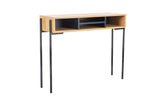 Madrid Console Table 900  Oak and Black