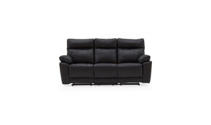 Experience the perfect combination of style and comfort with the Tropea 3 Seater Manual Recliner Sofa in sleek black. This sofa features manual reclining capabilities, allowing you to find your ideal lounging position. The black upholstery adds a touch of sophistication to any living room decor.