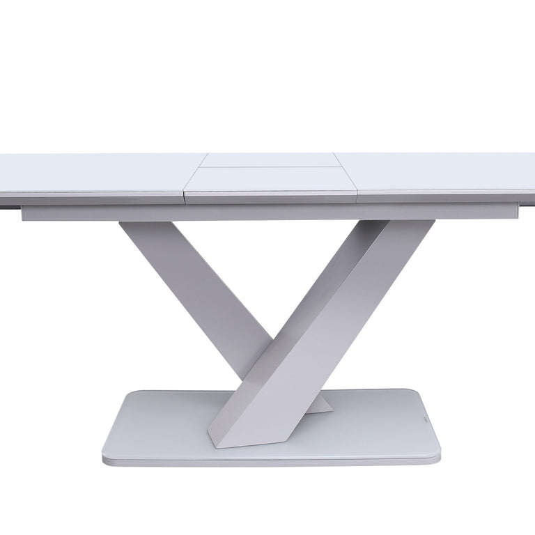 Rafael Dining Table Ext  Light Grey Matt 16002000