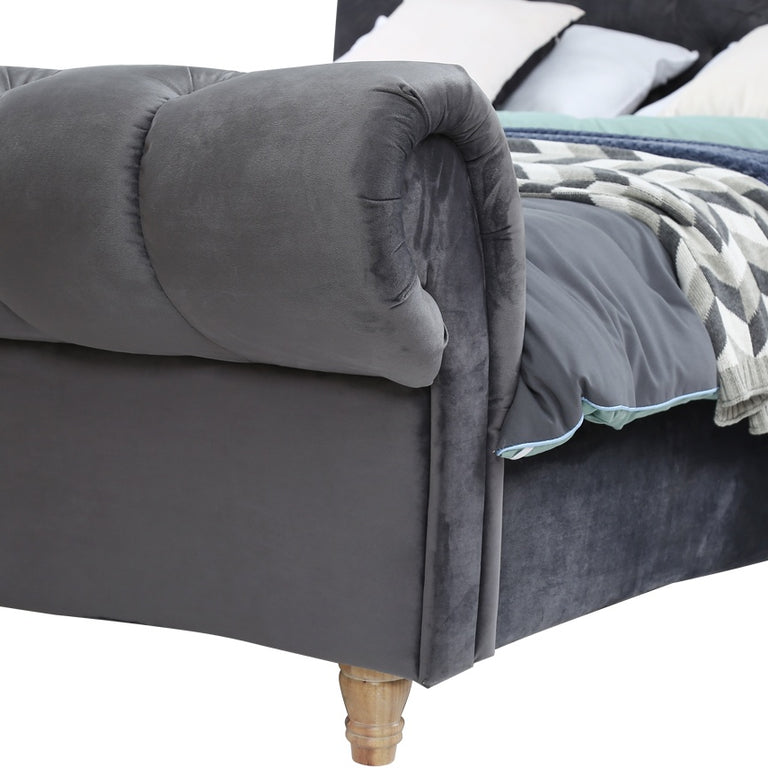Sloane King Size Bed 5ft Grey