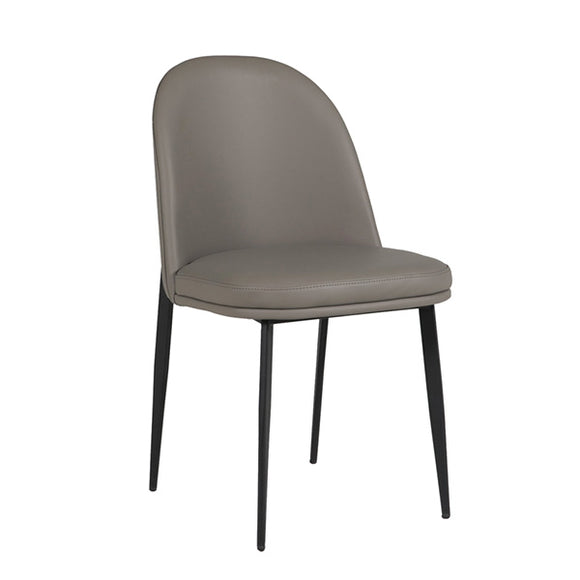 Valent Dining Chair Leather  Grey