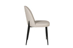 Valent Dining Chair Leather  Taupe Cream