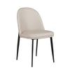 Valent Dining Chair Leather  Taupe Cream