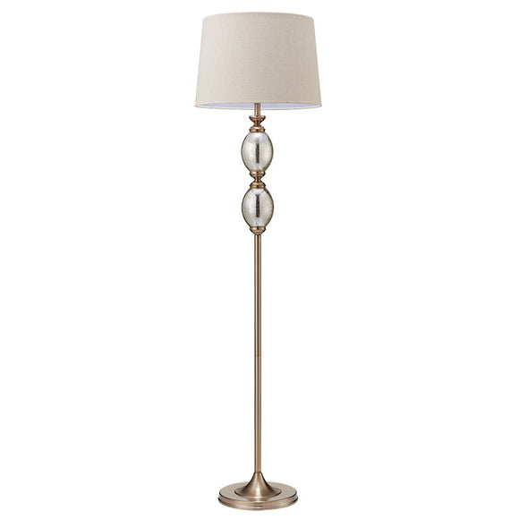 FL24324 Crushed Mercury Glass Floor Lamp