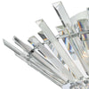 Nimbus 5 Light Flush Crystal and Polished Chrome made in a sparkling design