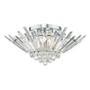 Nimbus 5 Light Flush Crystal and Polished Chrome picture on the white background