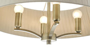 Cristin 4 Light Pendant Antique Brass close view picture of the frame