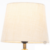 Dani Mini Buffet Lamp Bronze 53cm  close view picture of the linen shade