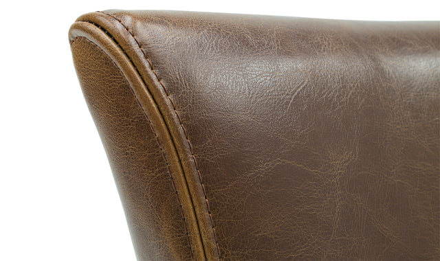 Duke Dining Chair Leather Tan Brown