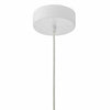 Enoch Pendant White & Stainless Steel LED close view picture of the fitting plate