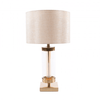 Illuminate your space with a stylish glass cylinder lamp.