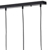 Midi 5 Light Bar Pendant Matt Black and Polished Copper close view picture of the bar fitting