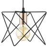 Midi Pendant Matt Black and Polished Copper close view picture of the shade