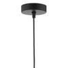 Midi Pendant Matt Black and Polished Copper close view picture of the fitting plate