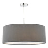 Ronda 3 Light Pendant Grey and Polished Chrome picture on the white background