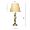 Stylish Bybliss Table Lamp Antique Brass With Shade to enhance your home decor.
