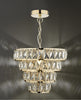 Cerys 1 Light 4 Tier Pendant Crystal & Gold life style picture