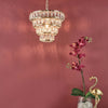 Cerys 1 Light 4 Tier Pendant Crystal & Gold for modern interiors