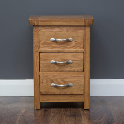 Riverdale 3 Drawer Bedside Locker