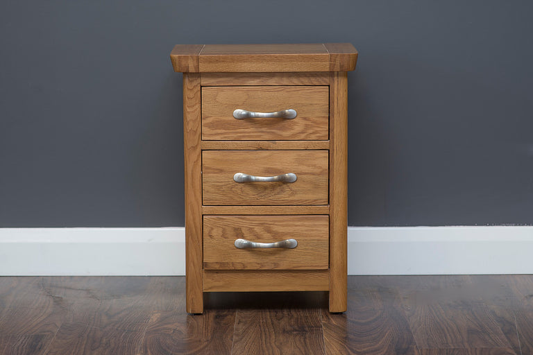 Riverdale 3 Drawer Bedside Locker