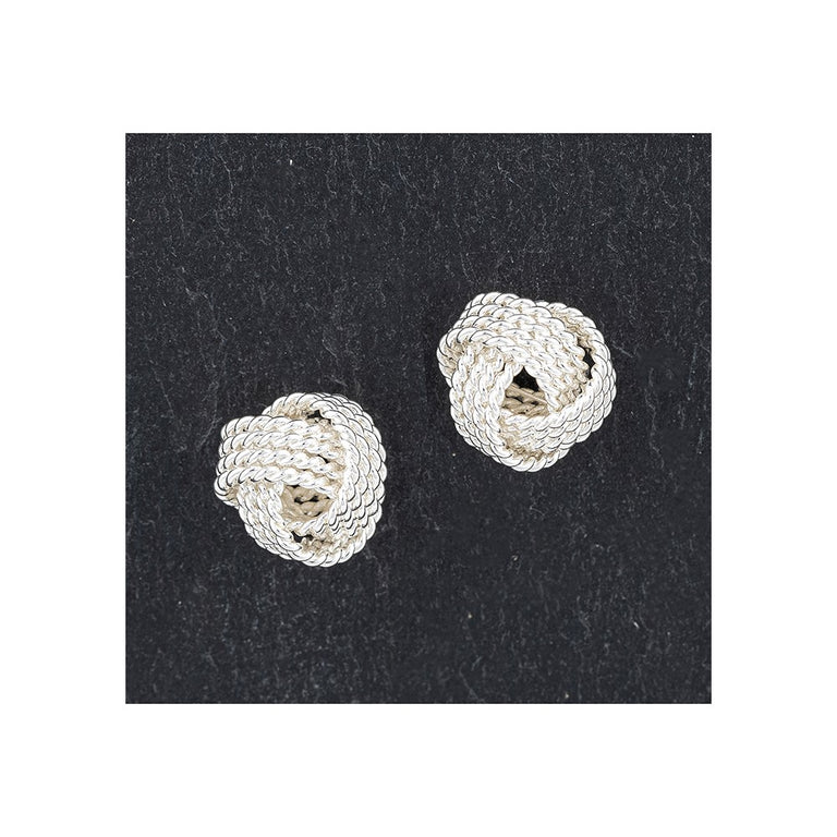 Equilibrium Rope Knot Stud Earrings