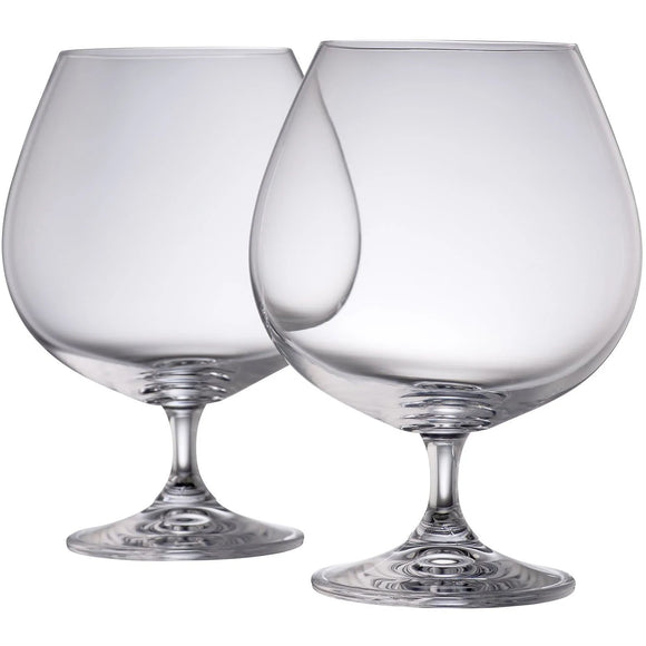 Galway Crystal Elegance Balloon Brandy Pair