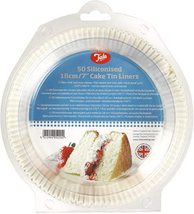 Tala 50 Siliconised 18cm Cake Tin Liners