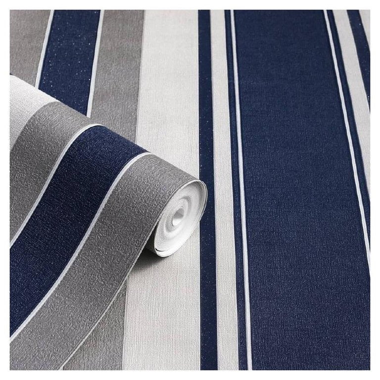 Arthouse Palazzo Stripe Navy Wallpaper