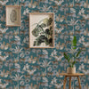 Jungle Fever Leopard Wallpaper Teal