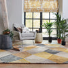 Harlequin Rhythm Rug Saffron