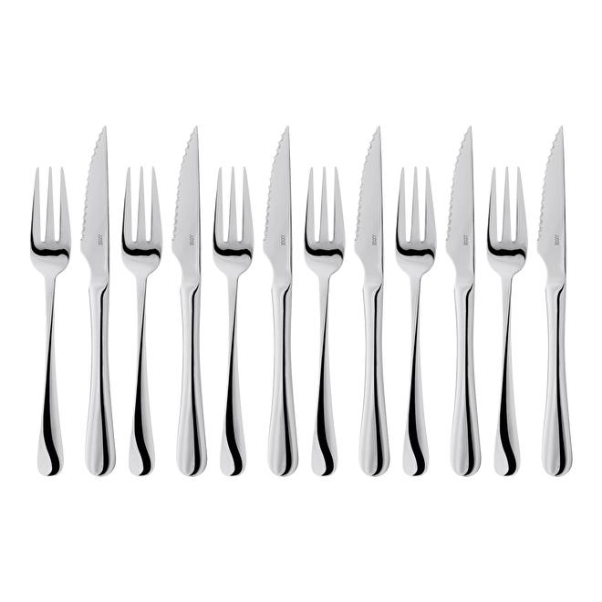 Judge Steak Knife And Fork 12 Piece Set