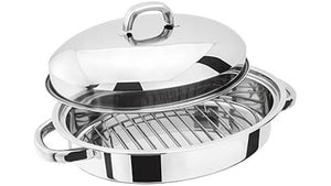 Judge Oval Stainless Steel Roasting Pan with Rack