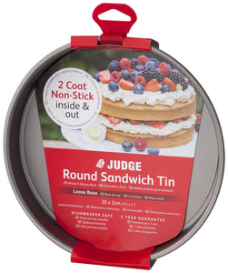 Judge Round Sandwich Tin with Loose Base