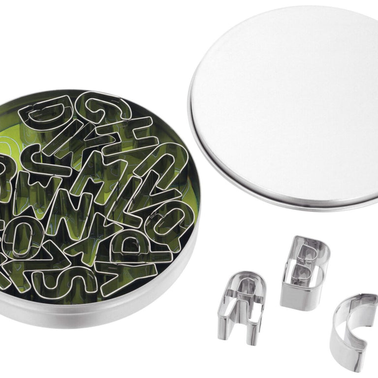 Alphabet Cutters Stainless Steel Small