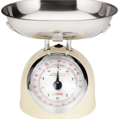 Judge Cream Kitchen Weighing Scales