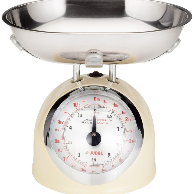 Judge Cream Kitchen Weighing Scales