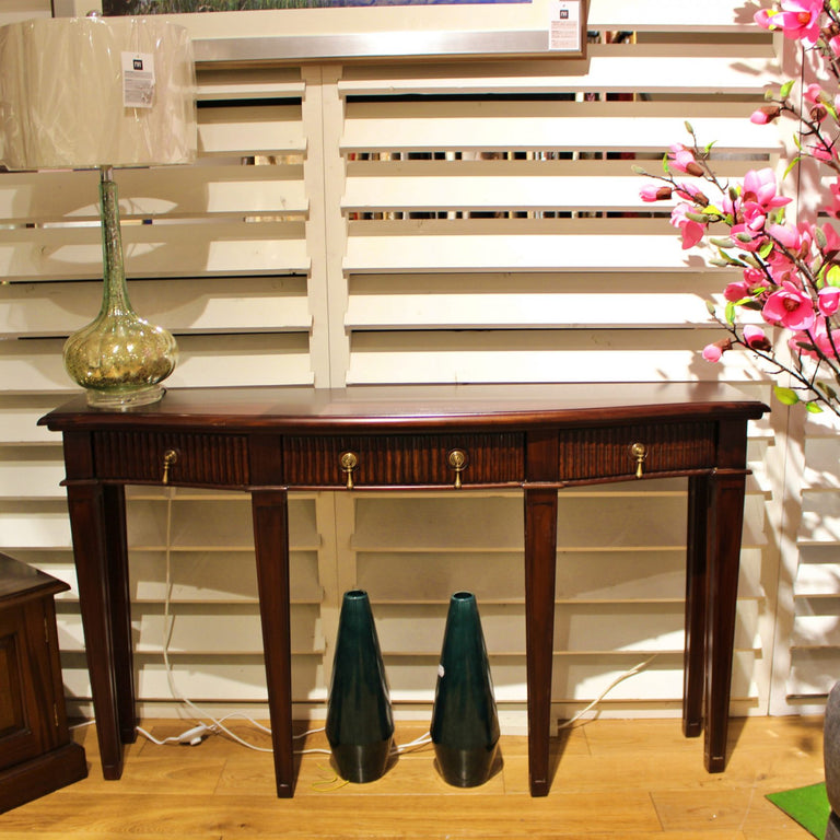 Mahogany Stripe Console Table