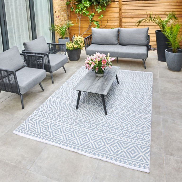 Jazz Rug 02 Blue Indoor/Outdoor