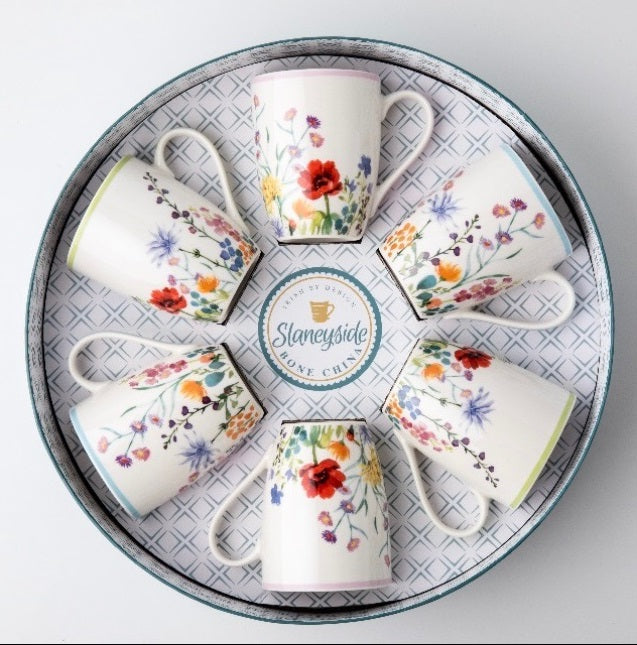 Slaneyside Pottery Sofia Set of 6 Mugs