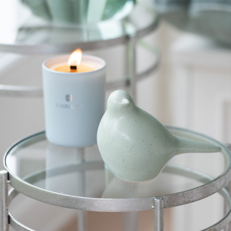 Set Of 2 Side Tables Laure Mirror Iron Silver