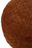 Woven Cotton Round Rust Footstool