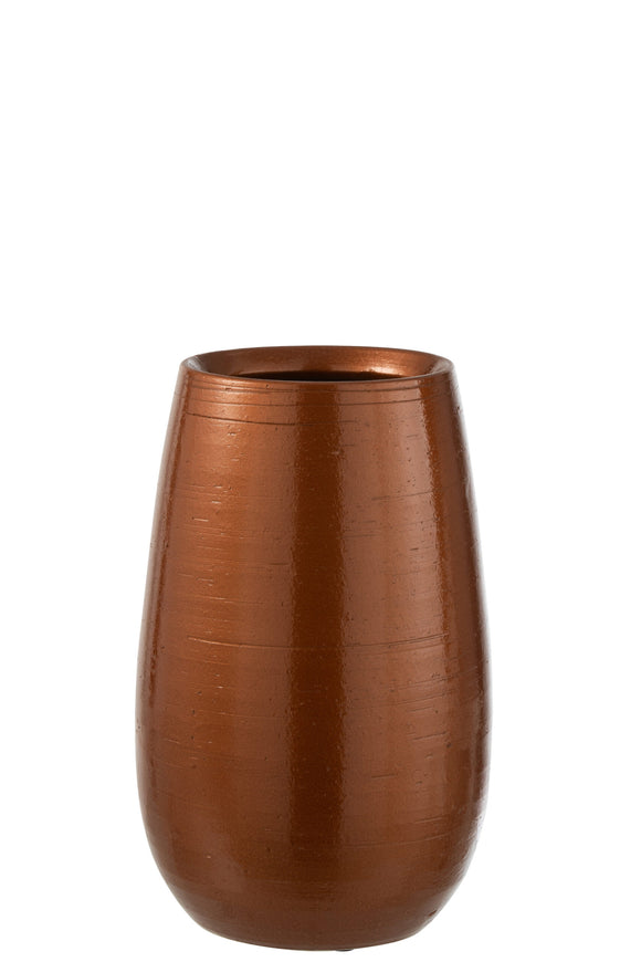 Vase Shiny Ceramic Rust 7320
