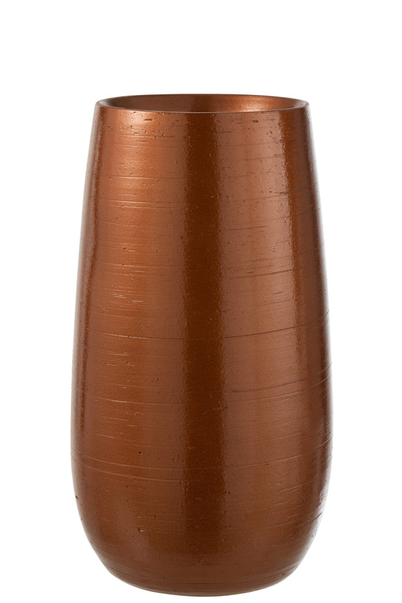 Vase Shiny Ceramic Rust