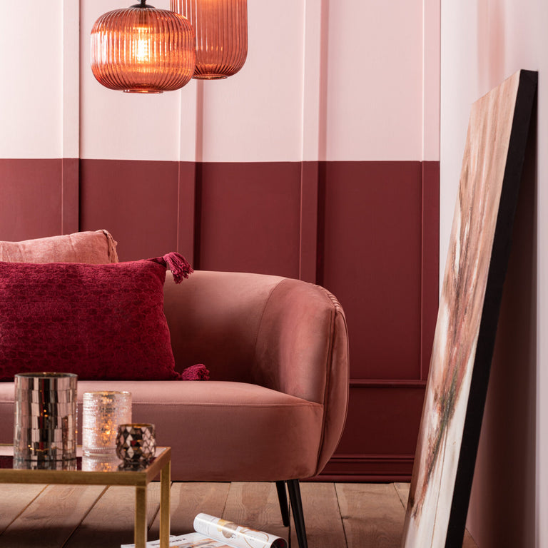 Sidetable Square MetalGlass Gold