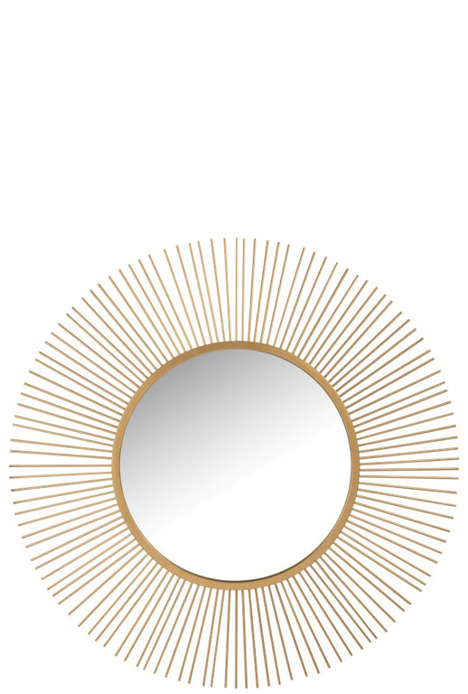 Round Gold Mirror